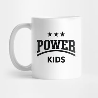 Power Kids (Children / Kiddies / Siblings / Black) Mug